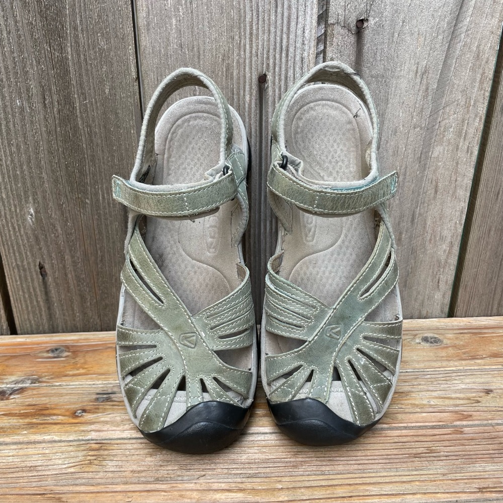 Keen Rose Sandal Waterproof Green Womens Size 9.5 - Picture 13 of 16